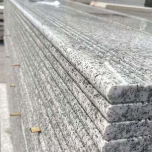 珠海芝麻白楼梯踏步 花岗岩楼梯板材