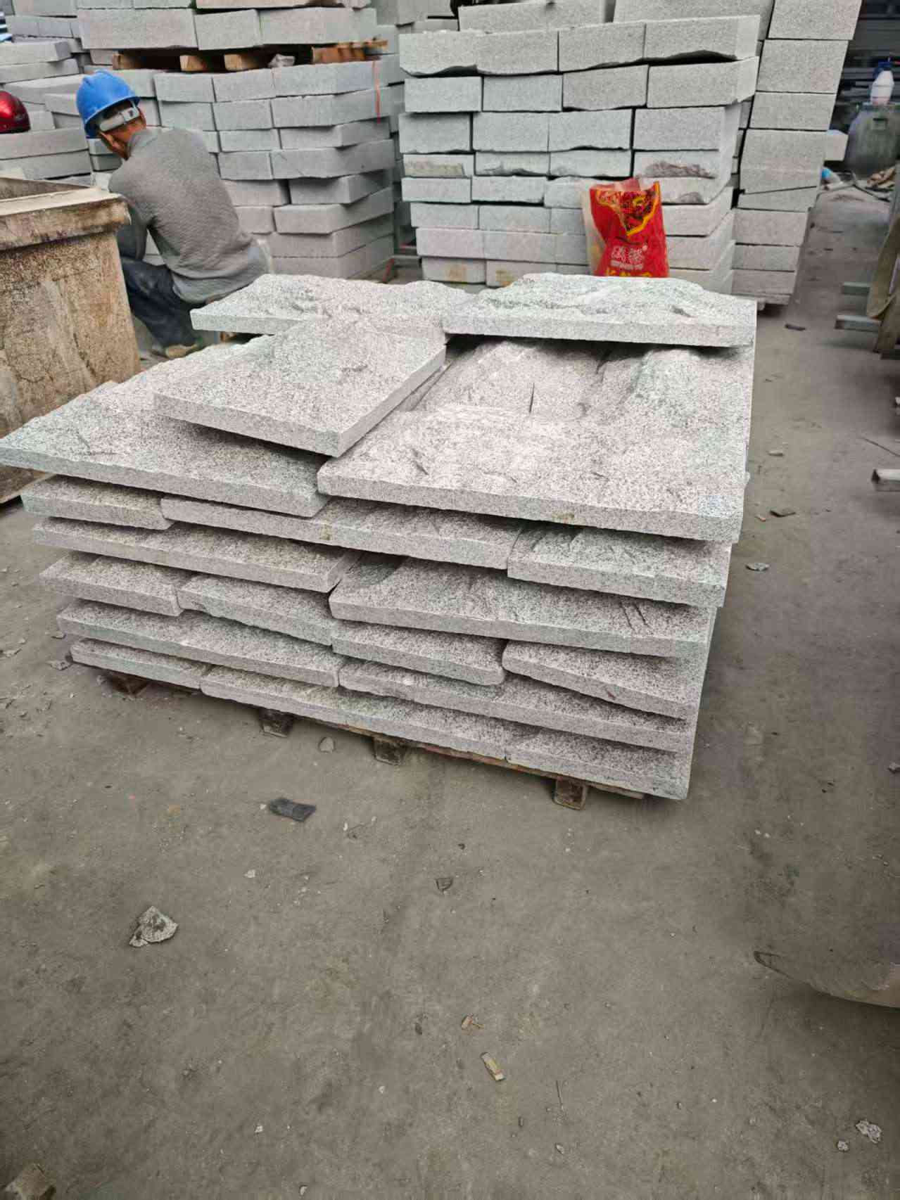 珠海芝麻白蘑菇石，自然面