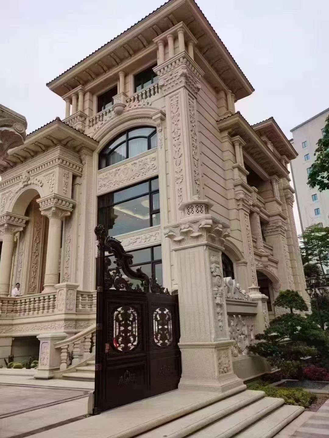 珠海黄金麻别墅外墙异形定制