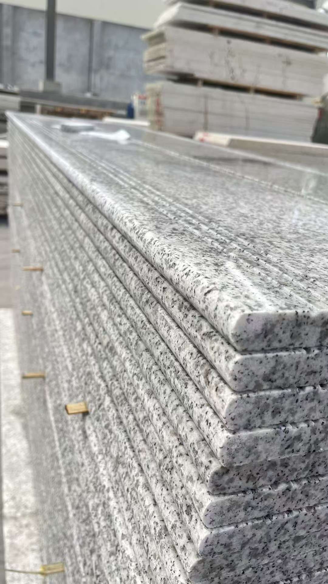 珠海芝麻白楼梯踏步 花岗岩楼梯板材